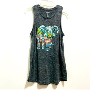Mudd Girl’s Gray Tank Top with an Elephant